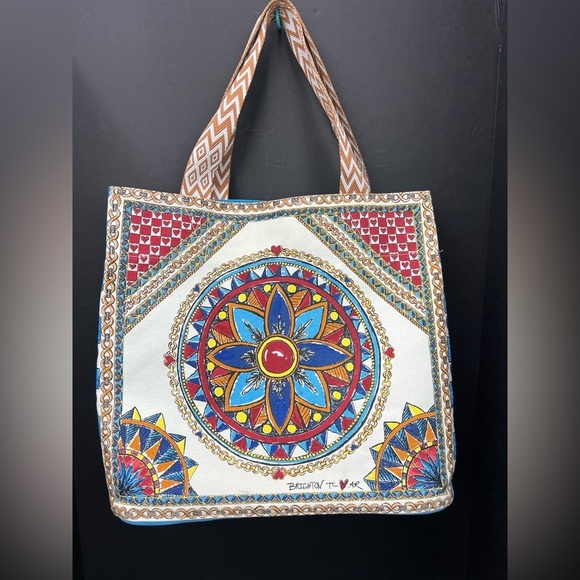 Brighton NWOT Limited Edition Believe In Love Canvas Tote Bag - Picture 2 of 15